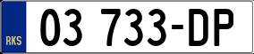 Trailer License Plate